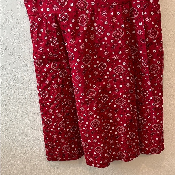 Anne Klein Red Geometric Mini Dress - Picture 4 of 10